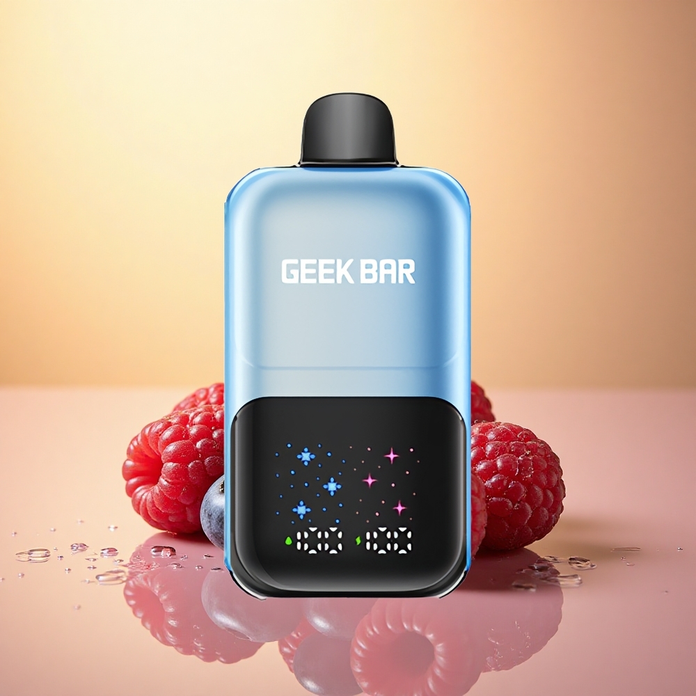 GEEK BAR 2GO 20ml 50000 Puffs Blueberry Raspberry Ice Adjustable Coolness 5% Nicotine Rechargeable