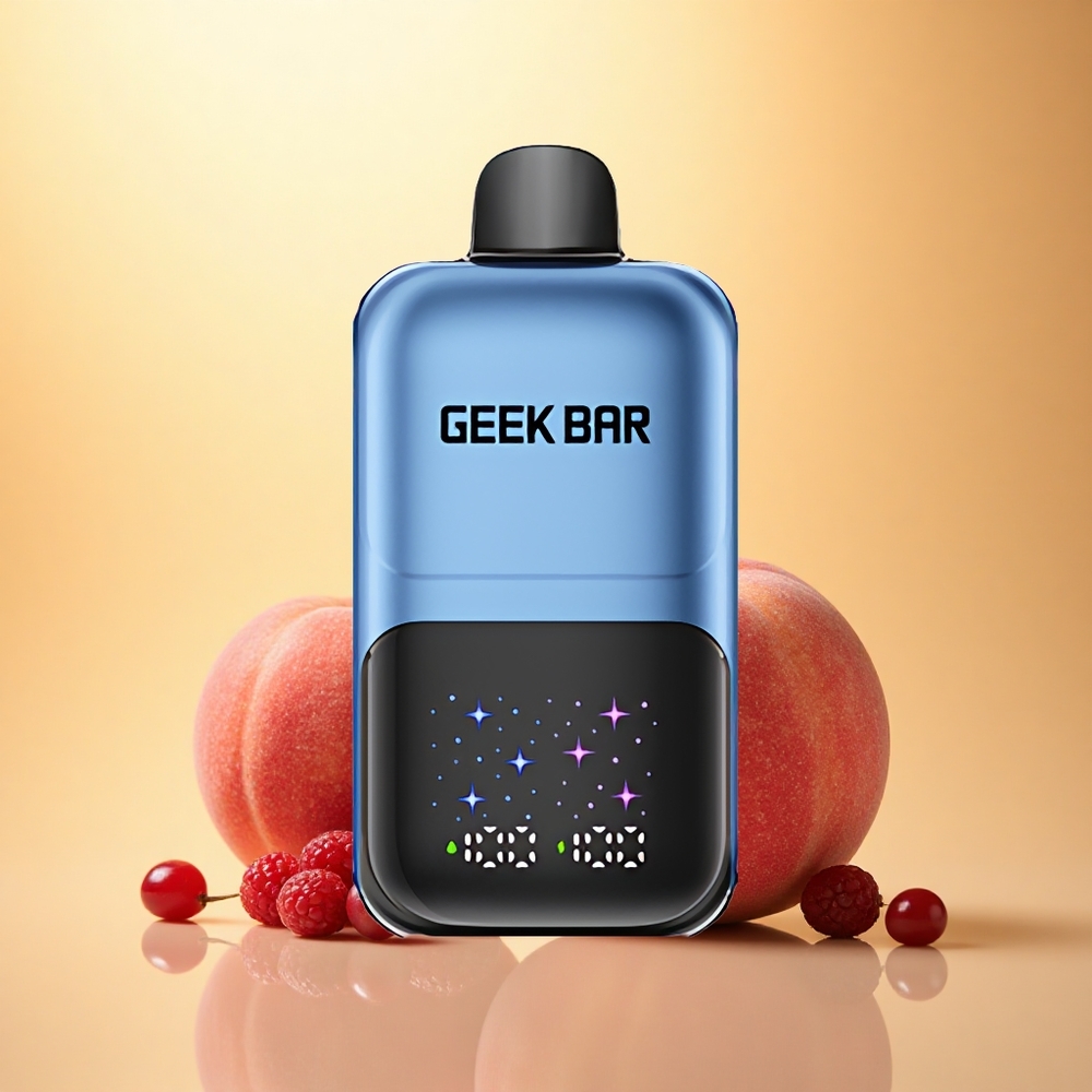 GEEK BAR 2GO 20ml 50000 Puffs Peach & Berries Adjustable Flavors Rechargeable Nicotine Salt Vape