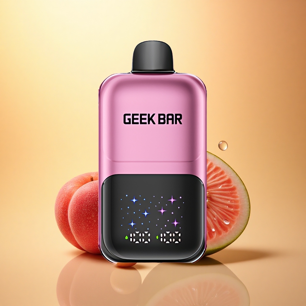GEEK BAR 2GO 20ml 50000 Puffs Peach & Watermelon Rechargeable 20mL 5% Nicotine