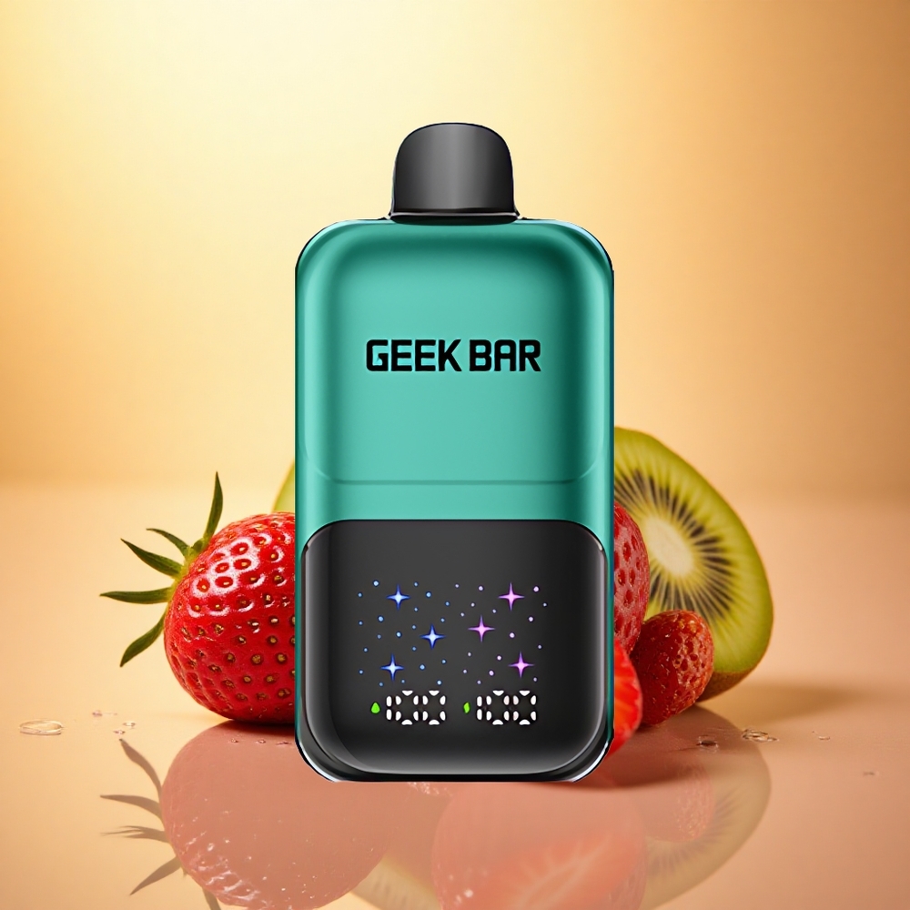 GEEK BAR 2GO 20ml 50000 Puffs Strawberry & Kiwi Dual Tank 20mL 5% Nicotine Rechargeable