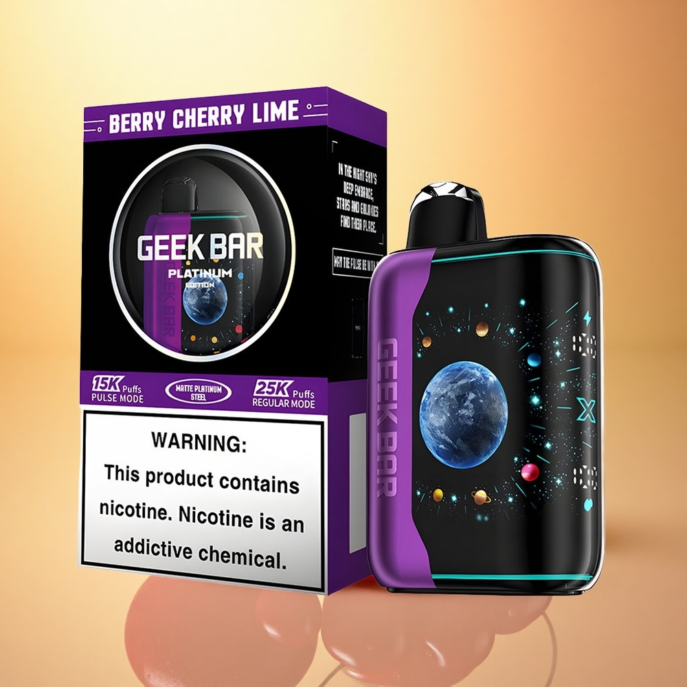 GEEK BAR Platinum Edition 25000 Puffs Berry Cherry Lime Dual Mesh 20mL 2% Nicotine