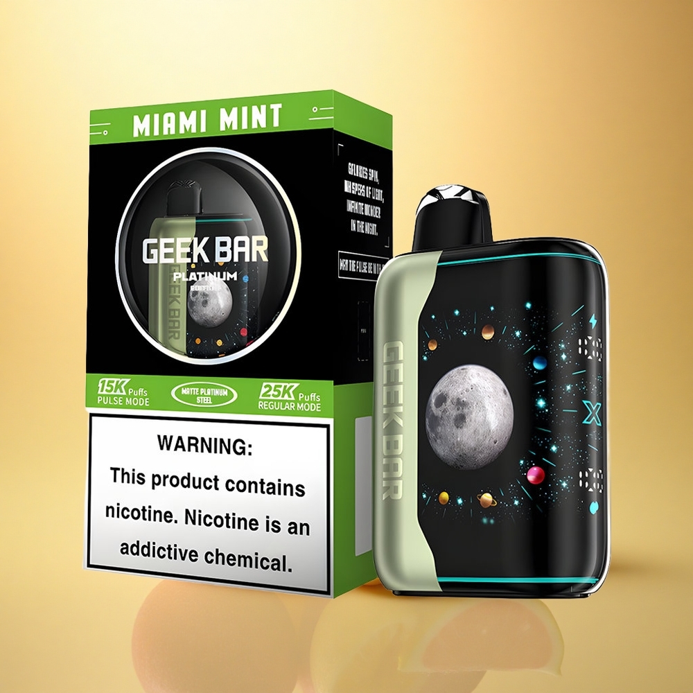 GEEK BAR Platinum Edition 25000 Puffs Miami Mint Dual Mesh Coil 20mL
