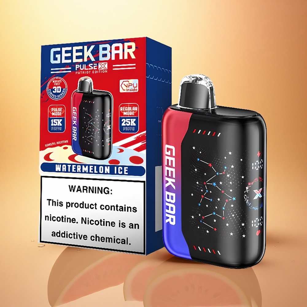 GEEK BAR Pulse X 25000 Puffs Patriot Edition 18mL Dual Mesh Curved Screen