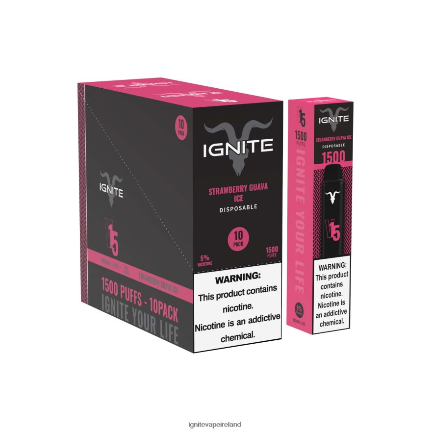 IGNITE Disposable Vape Review - IGNITE V15 Vape Pen 10-Pack Cherry Ice 486FD698