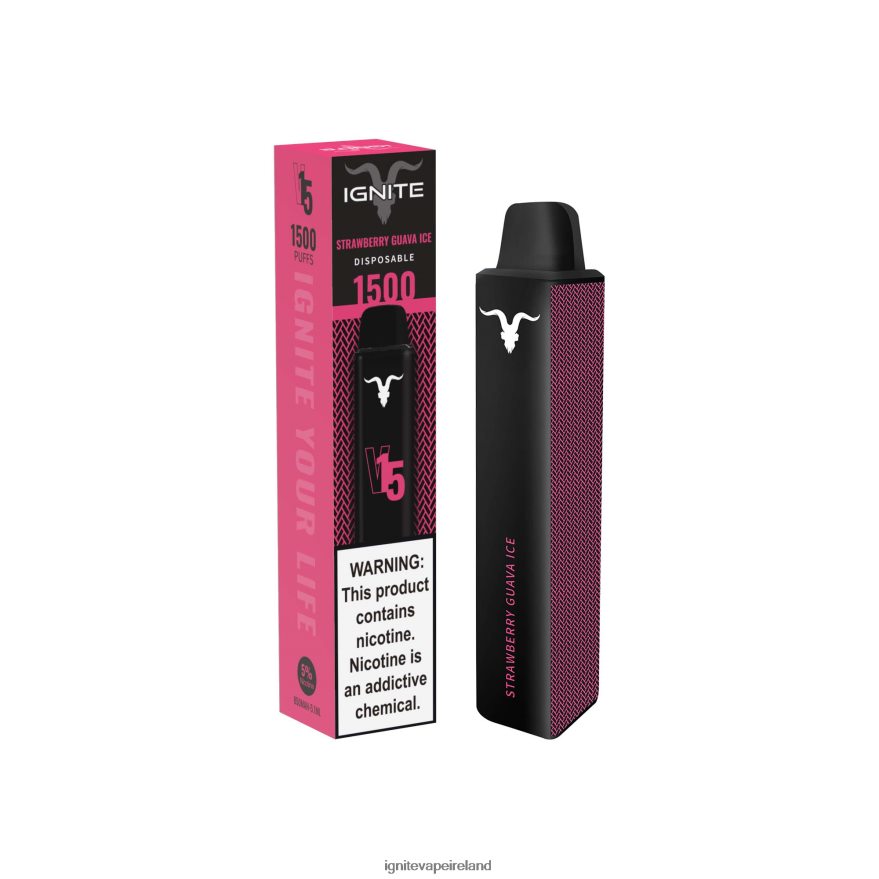 IGNITE Vape Shop - IGNITE V15 Vape Pen Strawberry Guava Ice 486FD6116