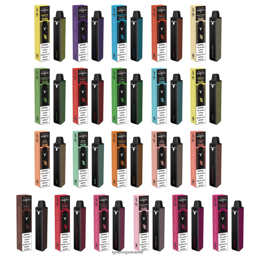 IGNITE Vape Shop - IGNITE V15 Vape Pen Strawberry Guava Ice 486FD6116
