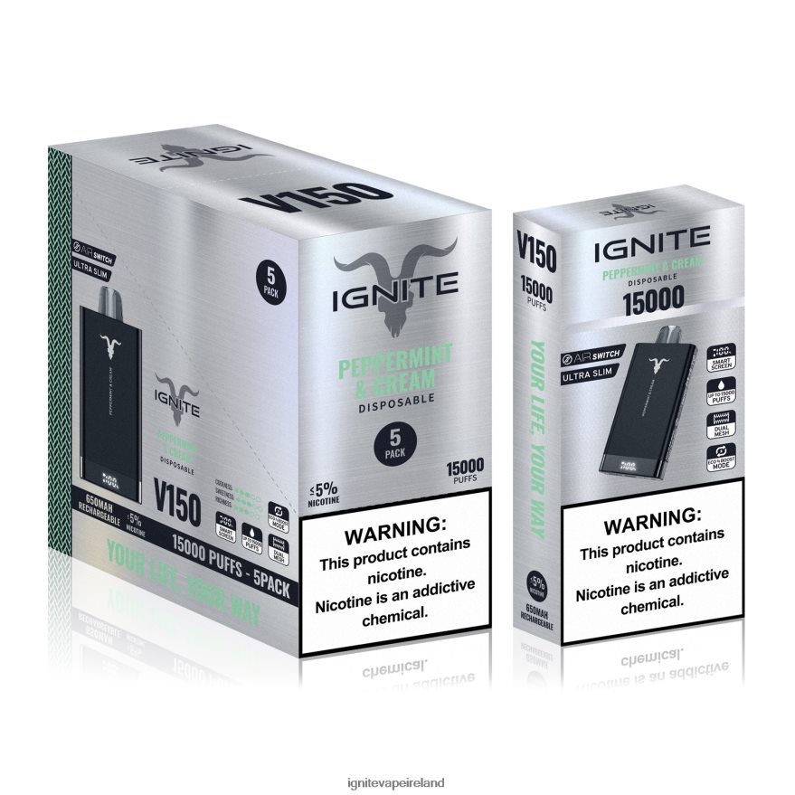 IGNITE Dublin - IGNITE V150 Vape Pen 5-Pack Watermelon Dragon Fruit 486FD693
