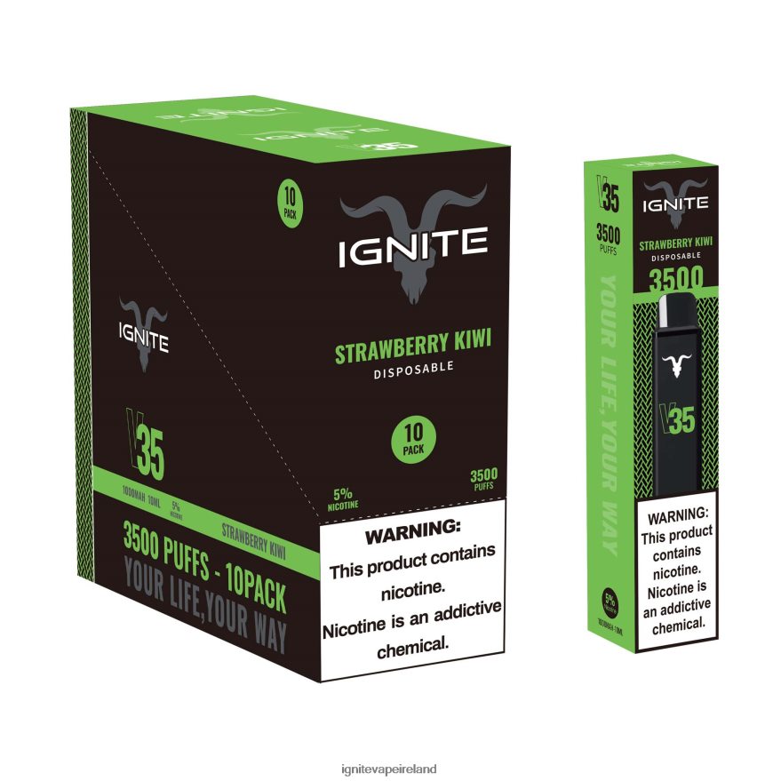 IGNITE Flavors - IGNITE V35 Vape Pen 10-Pack Watermelon Apple Ice 486FD6129