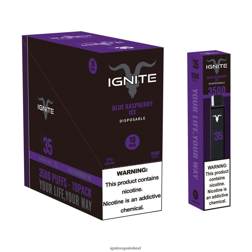 IGNITE Flavors - IGNITE V35 Vape Pen 10-Pack Watermelon Apple Ice 486FD6129