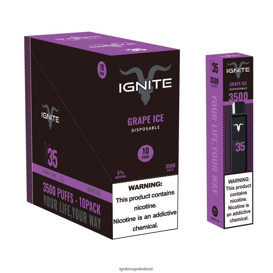 IGNITE Flavors - IGNITE V35 Vape Pen 10-Pack Watermelon Apple Ice 486FD6129