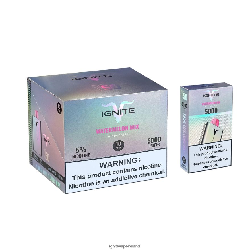 IGNITE Flavors - IGNITE V50 Vape Pen 10-Pack Strawberry Banana 486FD6149