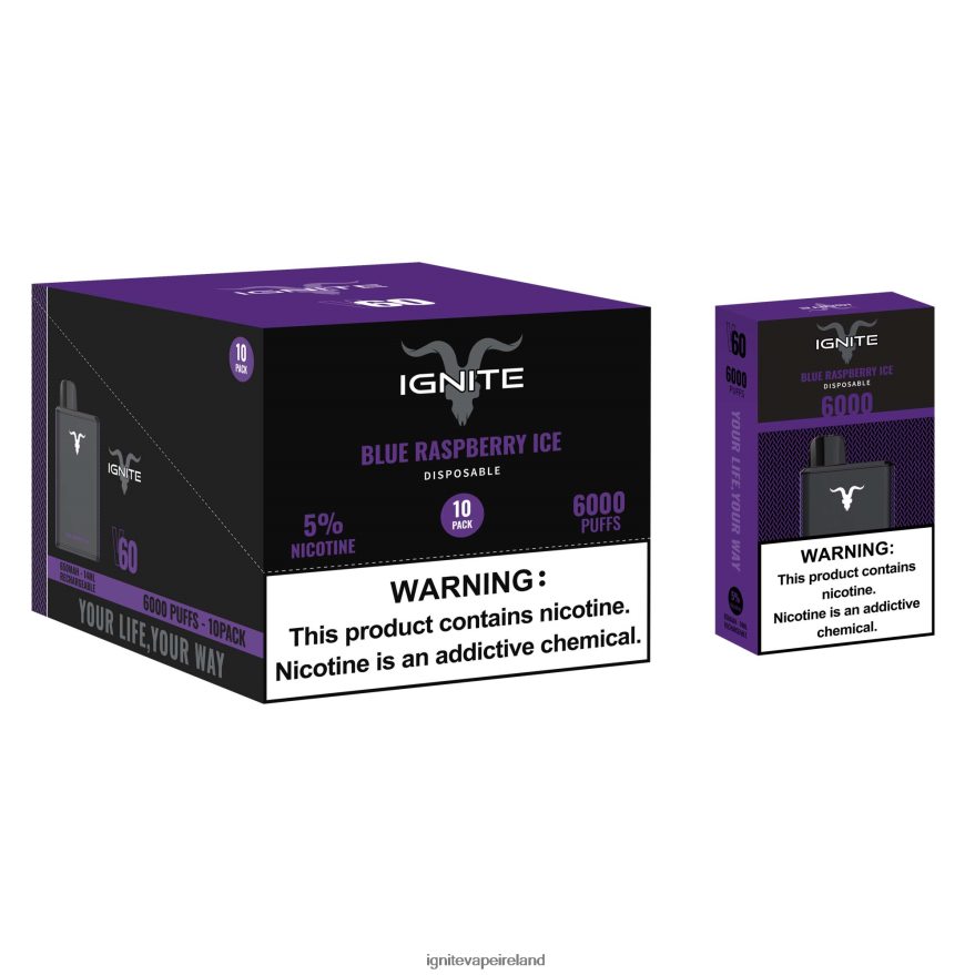 Best IGNITE Flavors - IGNITE V60 Vape Pen 10-Pack Icy Mint 486FD620