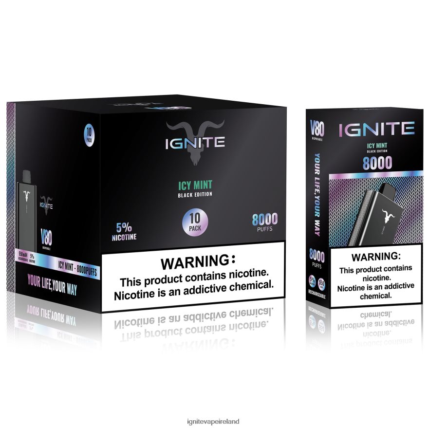 IGNITE Vape Price - IGNITE V80 Vape Pen 10-Pack Blueberry Ice 486FD654