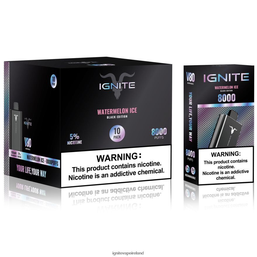 IGNITE Vape Price - IGNITE V80 Vape Pen 10-Pack Blueberry Ice 486FD654