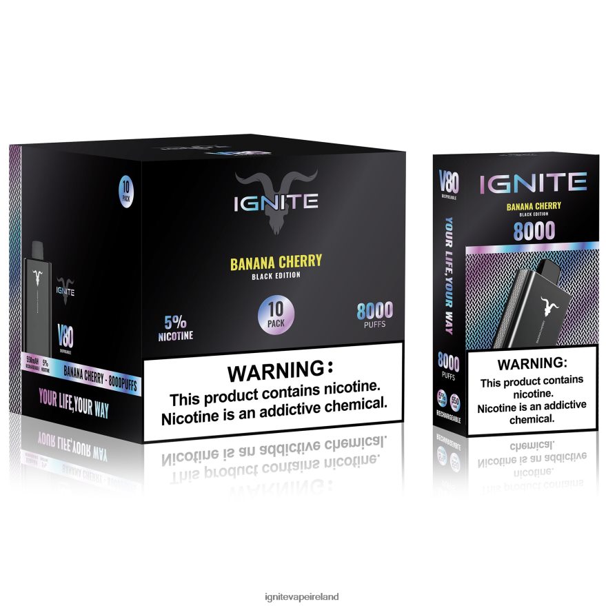 IGNITE Vape Price - IGNITE V80 Vape Pen 10-Pack Blueberry Ice 486FD654