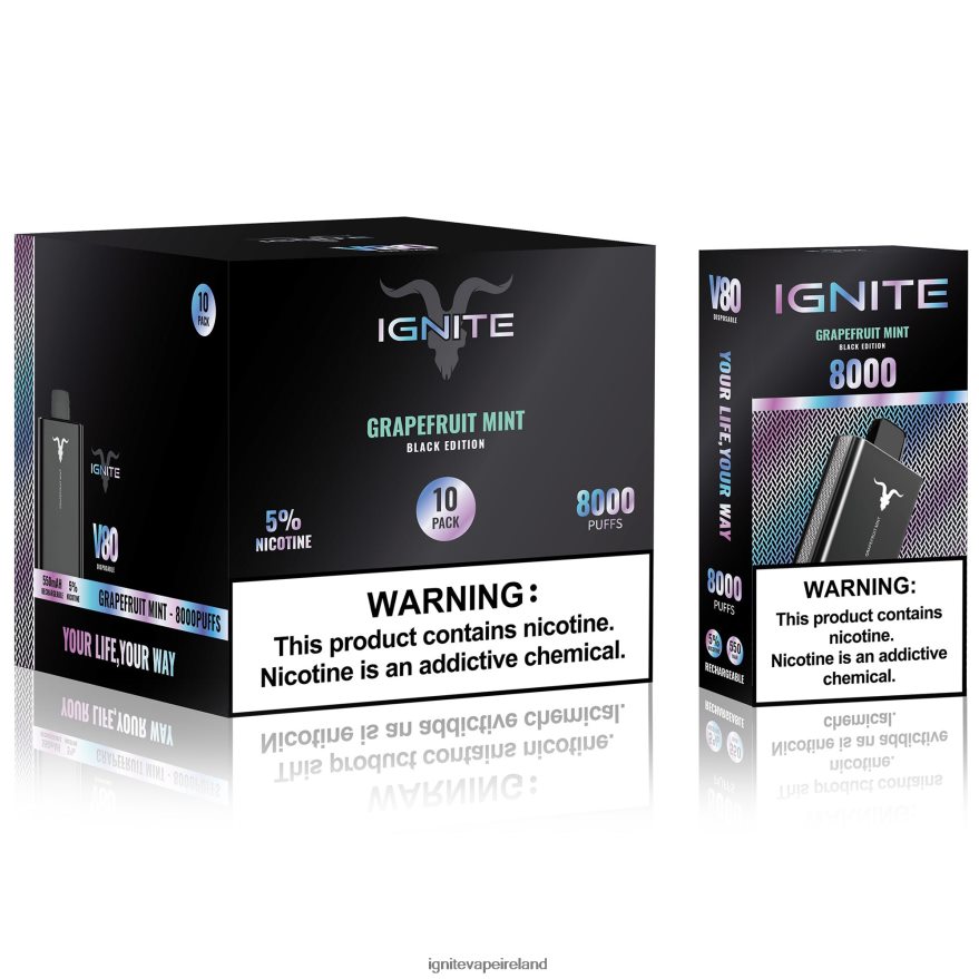 IGNITE Vape Price - IGNITE V80 Vape Pen 10-Pack Blueberry Ice 486FD654
