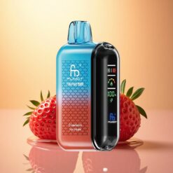 Fumot Tornado 20000 Puffs Strawberry Ice Cream Dual Mesh Coil 850mAh Smart Display