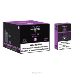 IGNITE Disposable Vape Review - IGNITE V60 Vape Pen 10-Pack Grape Ice 486FD618