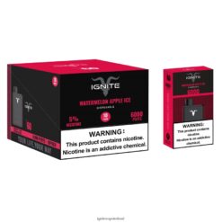 IGNITE Disposable Vape Review - IGNITE V60 Vape Pen 10-Pack Watermelon Apple Ice 486FD628