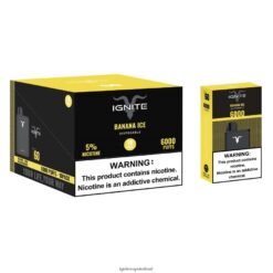 IGNITE Ireland - IGNITE V60 Vape Pen 10-Pack Banana Ice 486FD61
