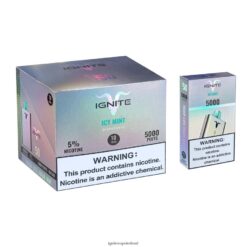 IGNITE Vape Shop - IGNITE V50 Vape Pen 10-Pack Icy Mint 486FD6146